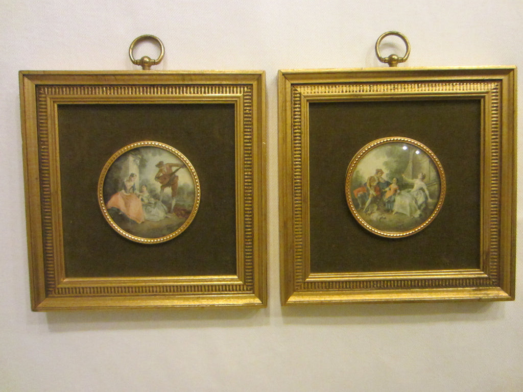 B & S Creation New York Romantic Medallion Wall Arts In Pair - Designer Unique Finds 
