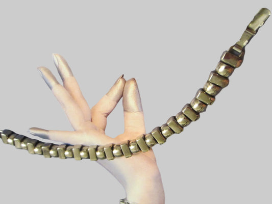 St. John Silver Metal Beads Bracelet Designer Mark - Designer Unique Finds  - 1