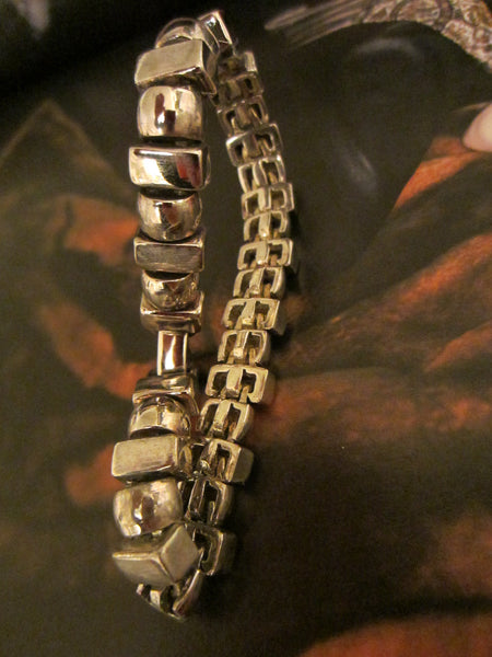 St. John Silver Metal Bracelet Designer Mark - Designer Unique Finds 
 - 5