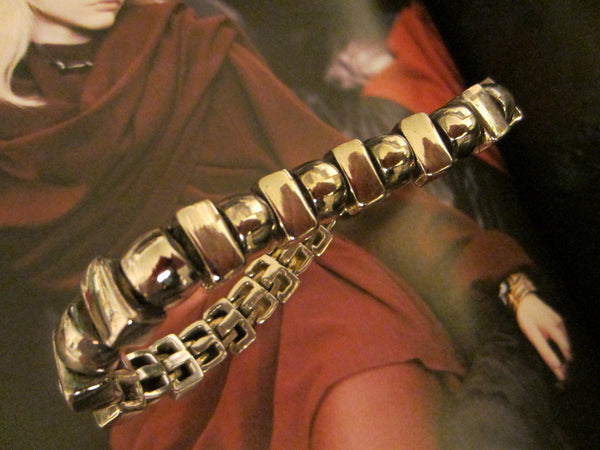 St. John Silver Metal Bracelet Designer Mark - Designer Unique Finds 
 - 3