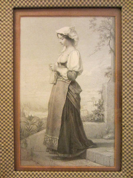 Villanella A Single Female Figure Italian Portrait Illustration Scripted Bio