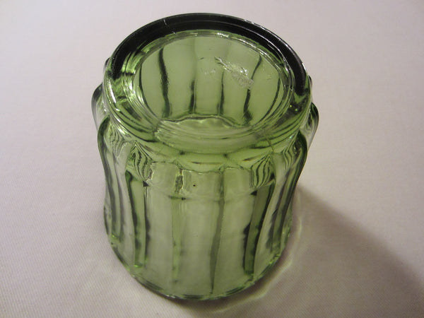 Continental Can Co Green Depression Glass Vase - Designer Unique Finds 
 - 4