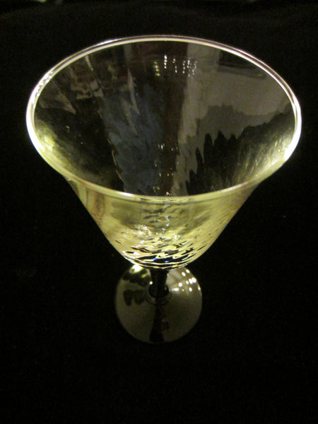 France Cordial Black Crystal Stemmed Textured Wine Glass Set - Designer Unique Finds 
 - 4