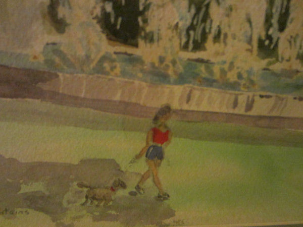 Denise Adam Cartier Central Park New York Watercolor Fountains - Designer Unique Finds 
 - 9