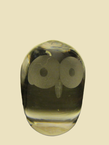 Hadeland Norway Egg Shape Crystal Owl - Designer Unique Finds 
 - 4
