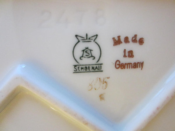 Schoenau Germany Figurative Porcelain Box Marked Numbered - Designer Unique Finds 