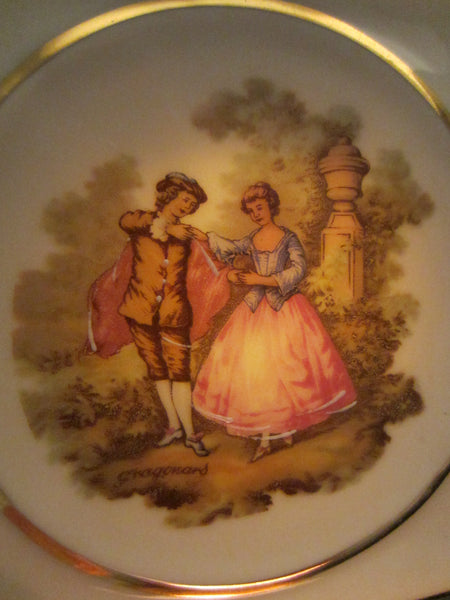 A Porcelain Limoges France Square Plate Signed Fragonard - Designer Unique Finds 
 - 3