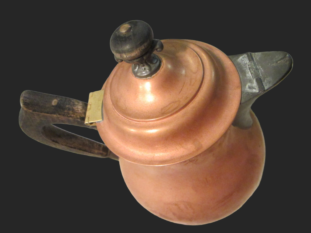 Vintage Copper Tea Kettle, Vintage Cookware