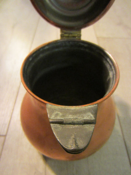 Copper Tea Kettle Empire Style Wood Finial Handle - Designer Unique Finds 
 - 2