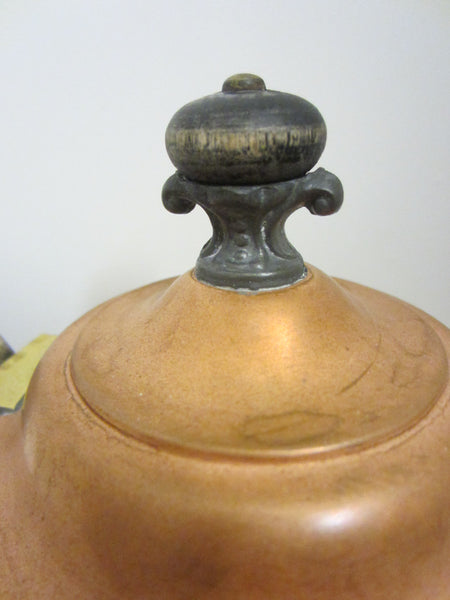 Copper Tea Kettle Empire Style Wood Finial Handle - Designer Unique Finds 
 - 6