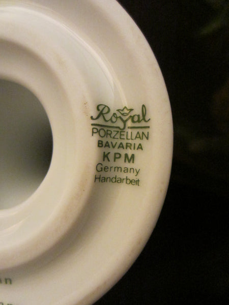Royal Porzellain Bavaria KPM West Germany White Candlestick - Designer Unique Finds 