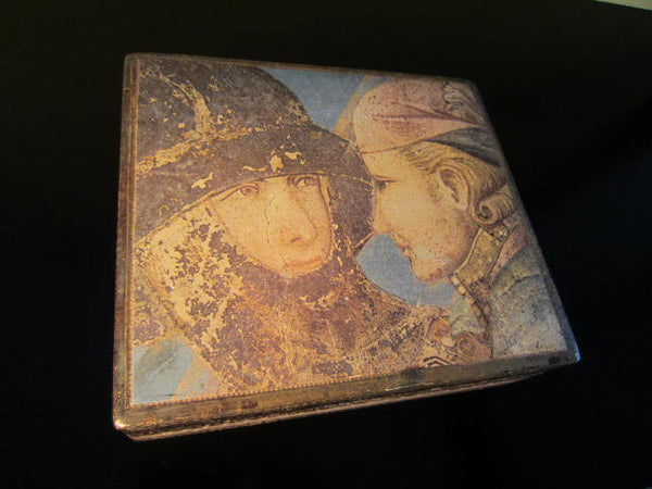 Florentine Tole Romantic Portrait Hand Painted Box - Designer Unique Finds 
 - 1
